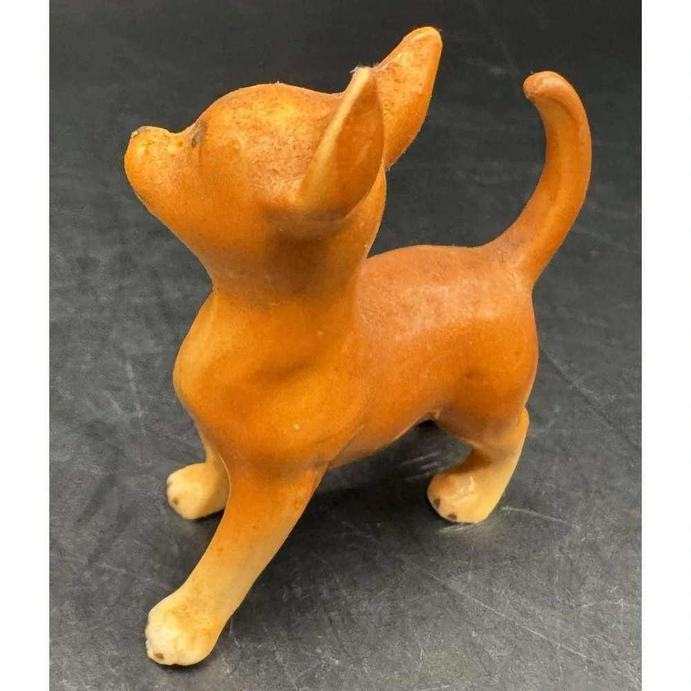Lot Of 3 Vintage Ceramic Chihuahua Dogs Trinket Shelf Display Decor READ NOTES